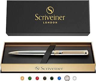 Image of Silver Chrome Ballpoint Pen by the company Scriveiner.
