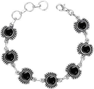 Image of Black Tourmaline Bracelet by the company Silver Store 925.