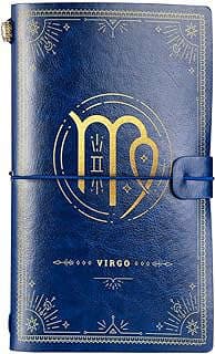 Image of Blue Leather Zodiac Journal by the company SKJShop.