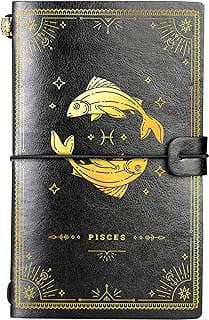 Image of Leather Journal Notebook Pisces by the company SKJShop.