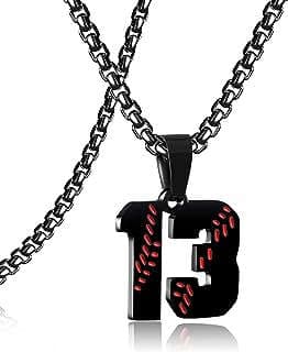 Image of Men's Baseball Jersey Number Necklace by the company SKQIR.