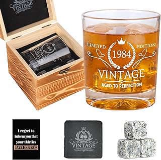 Image of 1984 Whiskey Glasses Set by the company Smile Gift Guide.