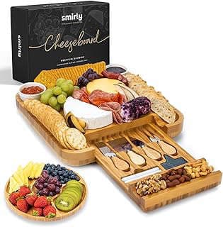 Image of Bamboo Charcuterie Cheese Board Set by the company Smirly.