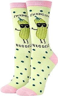 Image of Pickle Taco Patterned Socks by the company sockfun.