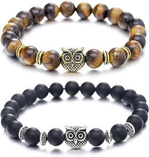 Image of Owl Bracelets Healing Crystals Set by the company Softones.