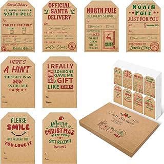 Image of Santa Kraft Gift Tags by the company Sooez Official.