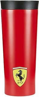 Image of Ferrari Steel Water Bottle by the company SPEEDGEAR Authentic Racewear.