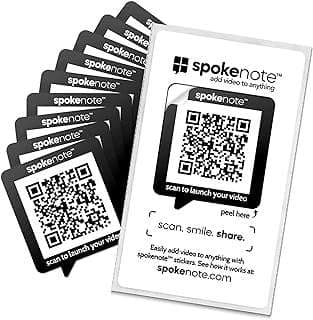 Image of QR Code Video Stickers by the company spokenote, inc..