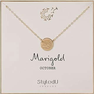 Image of Gold Filled Marigold Necklace by the company StyledU.