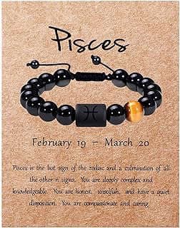 Image of Onyx Zodiac Bracelet Pisces by the company SUMMER LOVE Official Store.