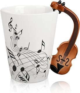 Image of Violin Mug with Coaster by the company Sunmner Store.