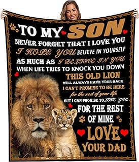 Image of Personalized Lion Flannel Blanket by the company SUNTRON Blanket.
