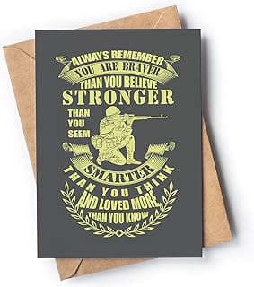 Image of Inspirational Military Greeting Card by the company SV Gifts.