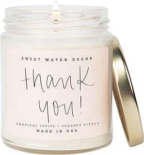 Image of Scented Soy Wax Candle by the company Sweet Water Decor.