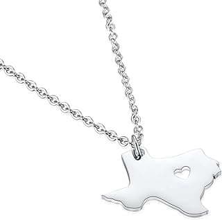 Image of Texas Map Necklace Pendant by the company SweetSea.