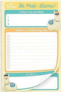 Image of Llama Themed Notepad by the company T Marie®.