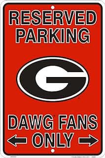 Image of Georgia Bulldogs Parking Sign by the company Tag City Inc.