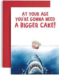 Image of Shark Themed Birthday Card by the company The Brilliant SOUK USA.