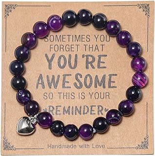 Image of Natural Stone Inspirational Bracelet by the company The Fmoon.
