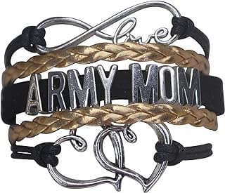 Image of Army Mom Charm Bracelet by the company The Infinity Collection.