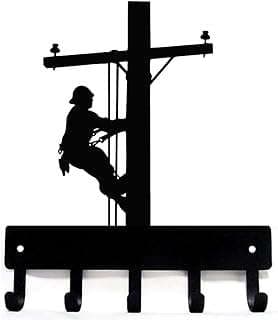 Image of Lineman Key Rack Hanger by the company The Metal Peddler.
