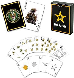Image of US Army Playing Cards by the company The Military Gift Shop.
