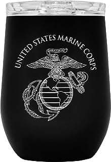 Image of USMC Steel Wine Tumbler by the company The Military Gift Shop.