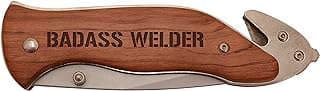 Image of Engraved Folding Knife for Welder by the company ThisWear.