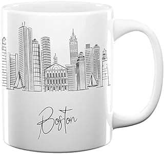Image of Boston Themed Ceramic Mug by the company TJ Originals.
