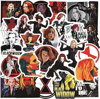 Image of Superhero Black Widow Stickers by the company TOPSHI.