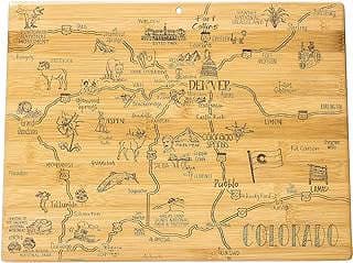 Image of Colorado Shaped Cutting Board by the company Totally Bamboo.
