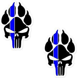 Image of K9 Unit Pawprint Stickers by the company TOTT Retail.