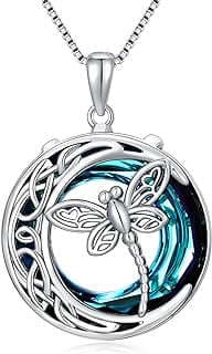 Image of Sterling Silver Dragonfly Necklace by the company TOUPOP-Jewelry.