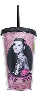 Image of Audrey Hepburn Glitter Cup by the company Toynk Toys.