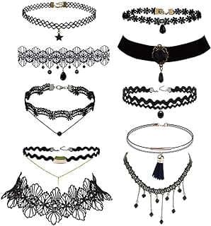 Image of Black Lace Choker Set by the company TrasfitDirect.