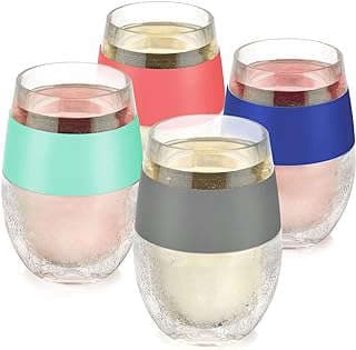 Image of Insulated Freezable Wine Glasses by the company True_Brands.
