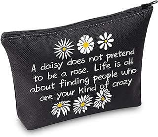 Image of Daisy-themed Makeup Bag by the company TSOTMO.