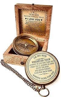 Image of Engraved Compass for Son by the company US CRAFT.