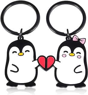 Image of Matching Penguin Couple Keychains by the company US FUN GIFTS.