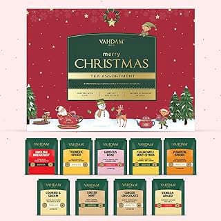 Image of Assorted Christmas Tea Set by the company Vahdam Tea.
