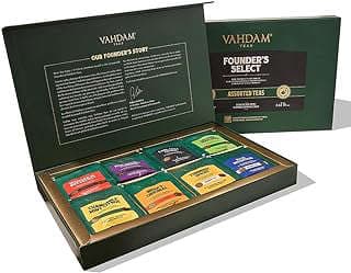 Image of Assorted Tea Sampler Gift Box by the company Vahdam Tea.