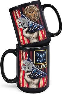 Image of Personalized US Navy Mug by the company Valhalla Wish Coffee.