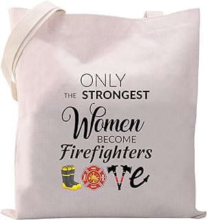 Image of Female Firefighter Shoulder Tote Bag by the company VAMSII.