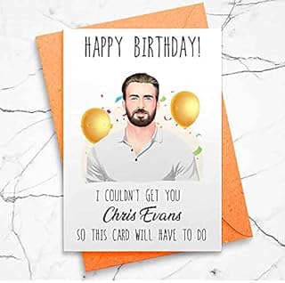 Image of Chris Evans Greeting Card by the company VenusArtsShop.