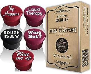 Imagen de Tapones silicona para vino de la empresa VINAKAS USA.