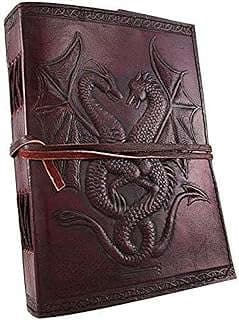 Image of Leather Journal Double Dragon by the company VINTAGE COUTURE.