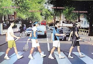 Image of Tennis Players Abbey Road Poster by the company wallkeepsakes (USA seller).