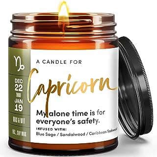 Image of Capricorn Zodiac Candle by the company Wax & Wit - Urban Candle Company.