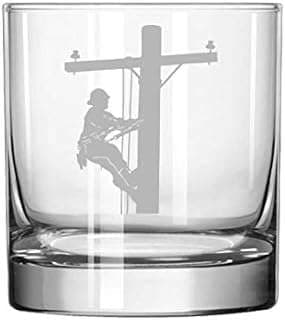 Image of Lineman Themed Whiskey Glass by the company WestDepot.