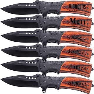 Image of Personalized Groomsmen Pocket Knives by the company Whoopgifts.